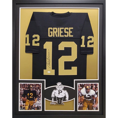 Bob Griese Autographed Framed Purdue Boilermakers Jersey