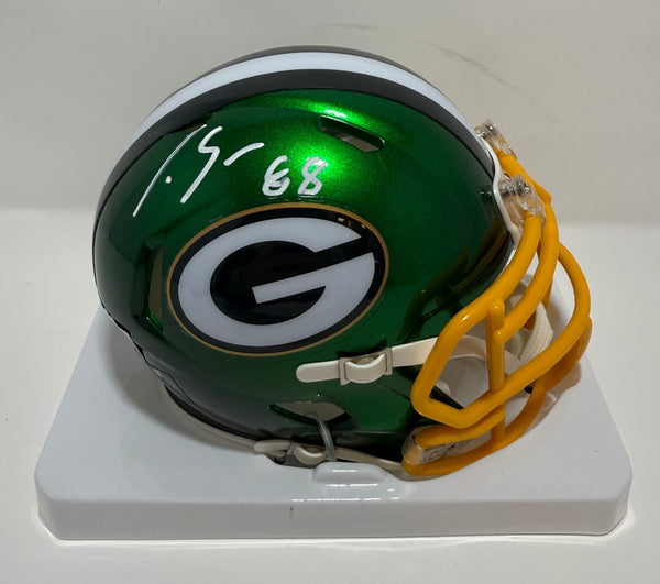 Packers Tight End LUKE MUSGRAVE Signed FLASH Speed Riddell Mini Helmet AUTO FAN