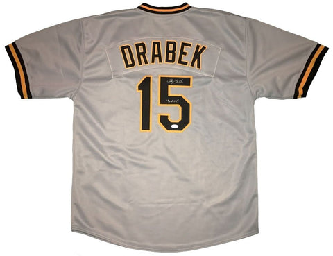 Doug Drabek Signed Pirates Jersey Inscribed "90 NLCY" (TSE) N.L.All-Star (1994)