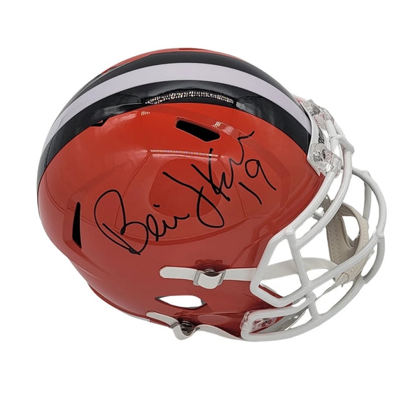 Bernie Kosar Autographed Cleveland Browns Replica Helmet Beckett Witnessed