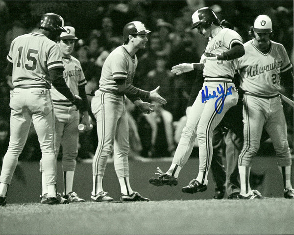 Brewers NED YOST Signed 8x10 Photo #10 AUTO - Catcher '80-83 - '82 World Series