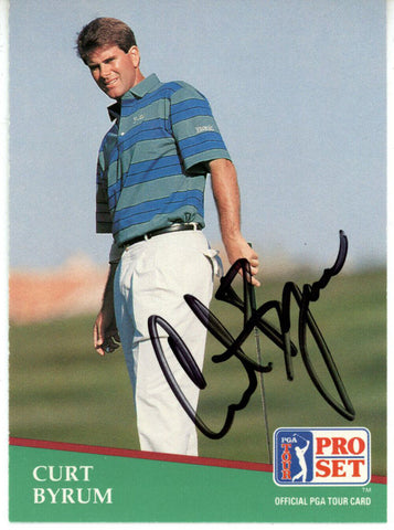Curt Byrum Autographed 1991 Pro Set #147 Trading Card Beckett 44843