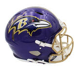Ed Reed Signed Baltimore Ravens Speed Authentic Flash NFL Helmet