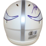 Adrian Peterson Signed Minnesota Vikings Alt Mini Helmet All Day Beckett 50196