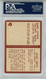 Jackie Smith Signed 1967 Philadelphia #165 Trading Card HOF PSA Slab 43648