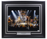 Joe Elliott Signed Framed 16x20 Def Leppard Performance Photo JSA ITP