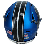 Amon-Ra St. Brown Autographed Detroit Lions 2024 Alt SpeedFlex Helmet Beckett