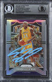 Lakers Shaquille O'Neal Signed 2019 Panini Prizm Silver #11 Card BAS Slabbed