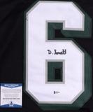 DeVonta Smith Signed Philadelphia Eagles Black Jersey (Beckett COA) 2020 Heisman