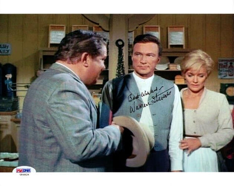 Warren Stevens Autographed Signed 8x10 Photo Big Valley PSA/DNA #U94826