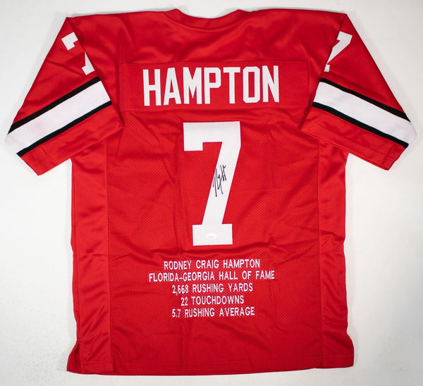 Rodney Hampton Signed Georgia Bulldogs Jersey (JSA COA) New York Giants R.B.