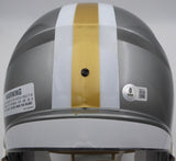 Alvin Kamara Autographed Flash Gold Full Size Helmet Saints Beckett QR #1W403173