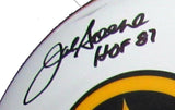 Joe Greene HOF Steelers Signed/Inscr Full Size Lunar Authentic Helmet JSA 163709