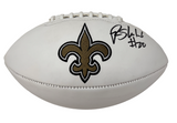 Rashid Shaheed Autographed Saints White Panel Football Beckett Witnessed
