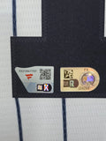 FRAMED SUEDE ANDY PETTITTE AUTOGRAPHED SIGNED NEW YORK YANKEES JERSEY FANATICS