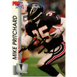 Mike Pritchard Autographed/Signed 1992 Pro Set #433 Trading Card Beckett 59212