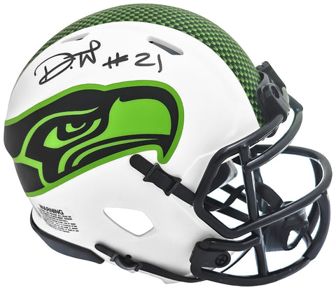 Devon Witherspoon Signed Seahawks Lunar Eclipse White Speed Mini Helmet MCS Holo