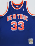 Knicks PATRICK EWING Signed Official Swingman Mitchell & Ness Jersey AUTO - BAS