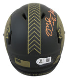 Buccaneers Mike Alstott "A-Train" Signed STS IV Speed Mini Helmet BAS Witnessed