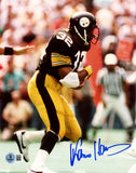 FRANCO HARRIS AUTOGRAPHED 8X10 PHOTO PITTSBURGH STEELERS BECKETT BAS QR 247919