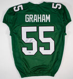 Brandon Graham Signed Philadelphia Eagles Pro Cut Green Jersey (Beckett) D.E.