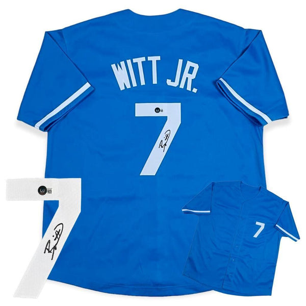Bobby Witt Jr. Autographed SIGNED Jersey - Powder Blue - Beckett Authentic