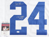 Larry Brown Signed Dallas Cowboys Jersey Inscribed "S.B. XXX MVP" (JSA COA) D.B.