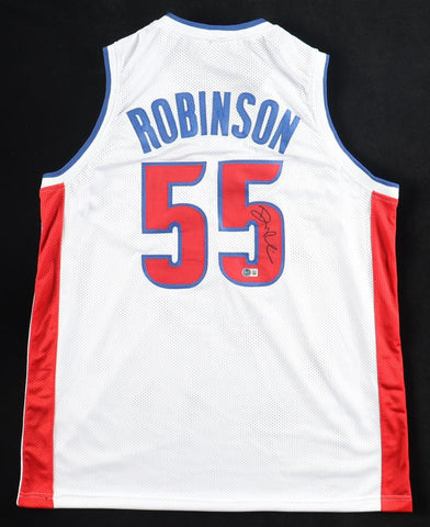 Duncan Robinson Signed Detroit Pistons Jersey (Beckett) Ex-Michigan Forward