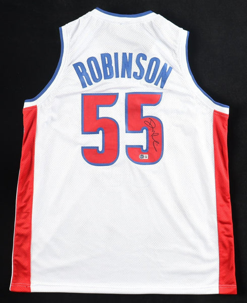 Duncan Robinson Signed Detroit Pistons Jersey (Beckett) Ex-Michigan Forward
