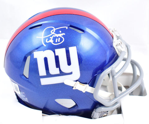 Phil Simms Autographed New York Giants Speed Mini Helmet - Beckett W Hologram