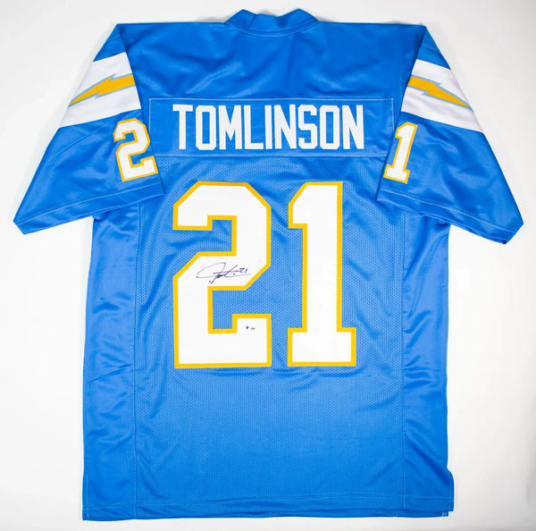 LaDainian Tomlinson Signed San Diego Chargers Jersey (Beckett COA) 5xPro Bowl RB
