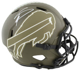 Bills Stefon Diggs Signed Salute To Service Full Size Speed Rep Helmet BAS Wit 2