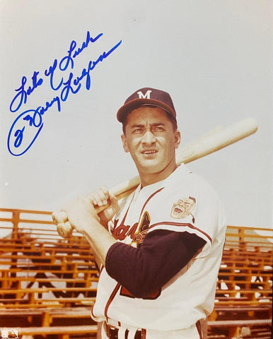 Milw Braves JOHNNY LOGAN (d) Signed 8X10 Photo #3 AUTO