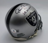 Jim Plunkett Autographed Raiders "SB XV MVP" Inscription Mini Helmet Beckett COA