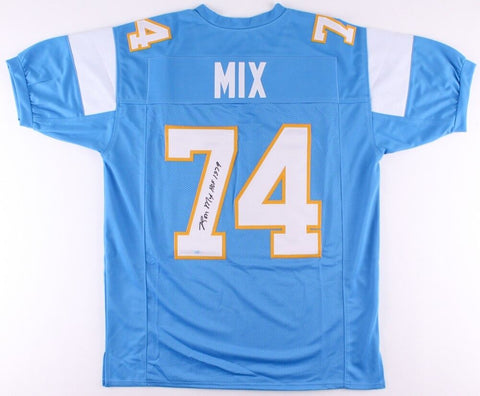 Ron Mix Signed Chargers Jersey Inscribed "HOF 1979" (SGC COA) 8x AFL All-Star