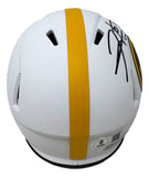 Hines Ward Signed Pittsburgh Steelers Lunar Eclipse Mini Speed Helmet BAS