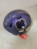 RAY LEWIS SIGNED BALTIMORE RAVENS ALTERNATE SPEEDFLEX AUTHENTIC HELMET BECKETT