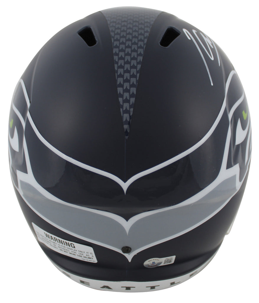Seahawks Kenneth Walker III Signed Full Size Speed Rep Helmet BAS Witn ...