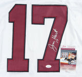 Jim Hart Signed Cardinals Jersey (JSA COA) St Louis Starting QB (1966-1983)