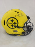 CAM HEYWARD SIGNED PITTSBURGH STEELERS RAVE SPEED AUTHENTIC HELMET BAS QR