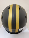 FRANK GORE SIGNED SAN FRANCISCO 49ERS ECLIPSE SPEED MINI HELMET BECKETT QR