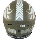 John Elway Autographed Denver Broncos SpeedFlex 22 Salute Helmet Beckett 50224