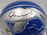 Jameson Williams Autographed Silver Mini Helmet Lions Fanatics Holo HG99289984
