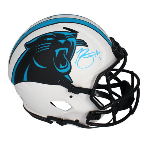 Bryce Young Autographed Panthers Authentic Lunar Eclipse Speed Helmet Fanatics