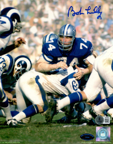 Bob Lilly Autographed/Signed Dallas Cowboys 8x10 Photo Beckett 56715