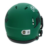 Breece Hall Autographed New York Jets RAVE Speed Mini Helmet Beckett Witnessed