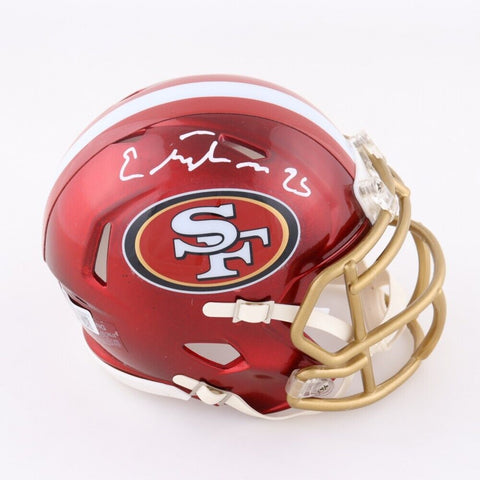 ELIJAH MITCHELL SIGNED 49ERS FLASH SPEED MINI HELMET BECKETT COA