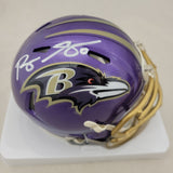 ROQUAN SMITH SIGNED BALTIMORE RAVENS FLASH SPEED MINI HELMET BECKETT