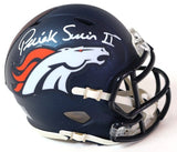 Patrick Surtain II Autographed Denver Broncos Navy 5280 Mini Helmet Beckett COA