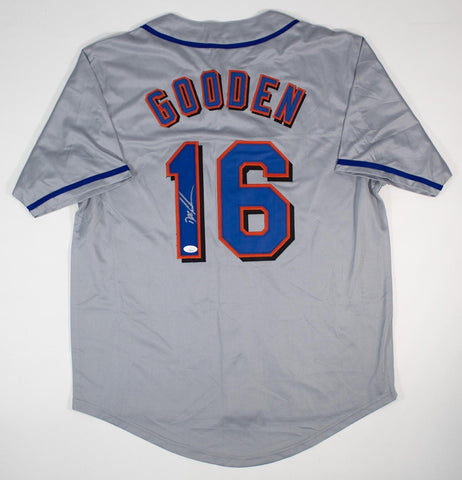 Dwight Gooden Signed New York Mets Road Jersey (JSA COA) 3xWorld Series Champ